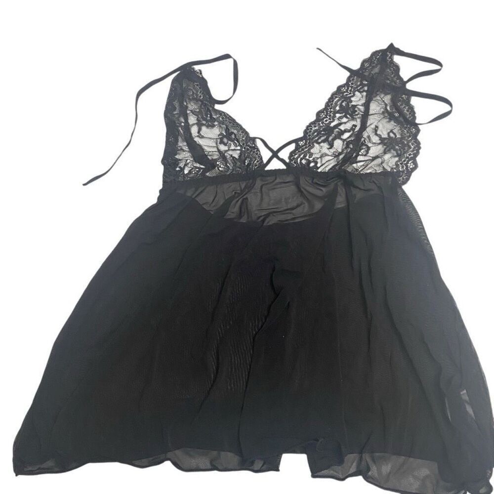 JOYARIA Amorbella‎ Women’s Babydoll Lingerie Size Medium Black New With Tags